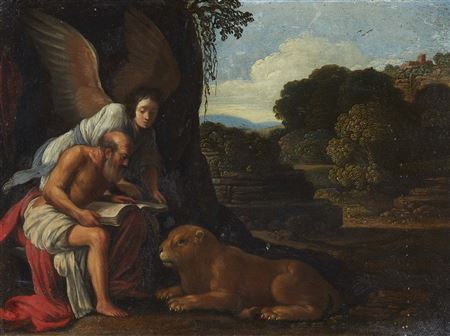 Landscape with St. Jerome and the angel