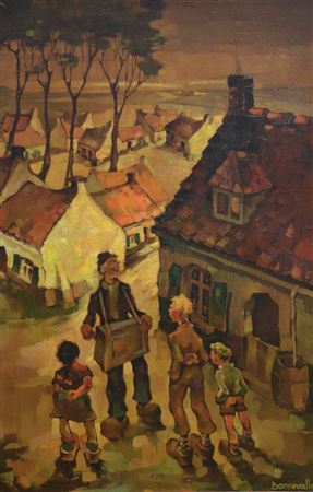Musician by Oscar Hector Bonnevalle - Auction record, sale price, and art valuation. Compare with similar artists and explore comparable artworks.