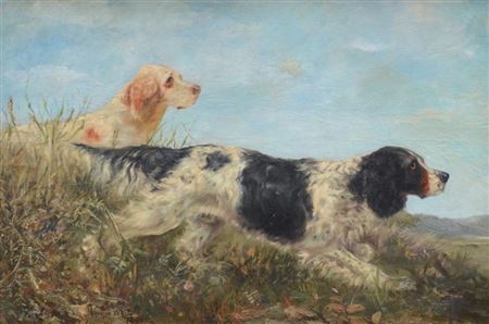 Hunting Dogs by Verner Moore White - Auction record, sale price, and art valuation. Compare with similar artists and explore comparable artworks.