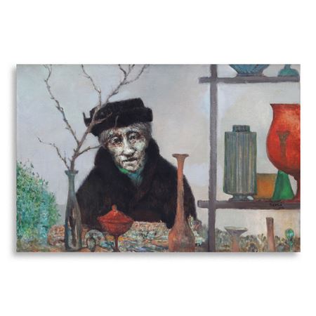 Window Shopping by Juvenal Sanso - Auction record, sale price, and art valuation. Compare with similar artists and explore comparable artworks.