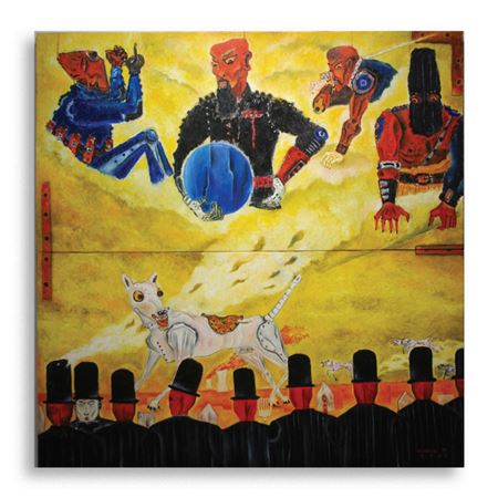 The War God and the Grave Diggers (Diptych)