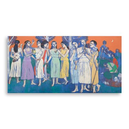The Nine Muses by Marcel Antonio - Auction record, sale price, and art valuation. Compare with similar artists and explore comparable artworks.