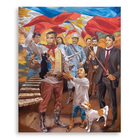 Heroes and Freedom (Patria Adorada) by Juanito Torres - Auction record, sale price, and art valuation. Compare with similar artists and explore comparable artworks.