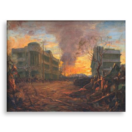 "The Capitan Pepe and Margarita David Buildings at Calle Azcarraga y Avenida Rizal, after the Battle of Manila"