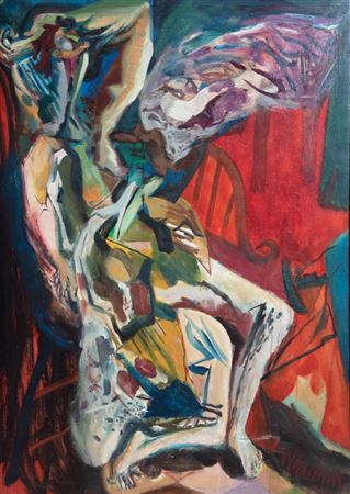 The Temptation of Eve, 1956 by William Quinn - Auction record, sale price, and art valuation. Compare with similar artists and explore comparable artworks.