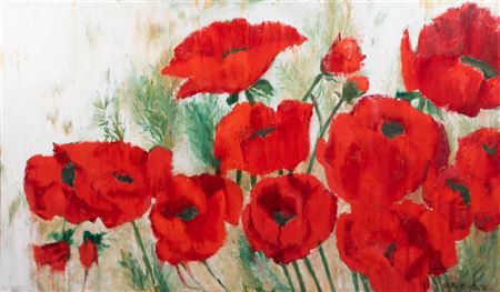 Sample artwork by Stella Pearlmutter (1912 - 1993), known for still life, portrait, figure and genre painting - View similar artists and auction records