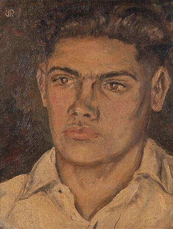 Portrait of Emil F. Schmedank, about age 18 by Julius Faysash - Auction record, sale price, and art valuation. Compare with similar artists and explore comparable artworks.