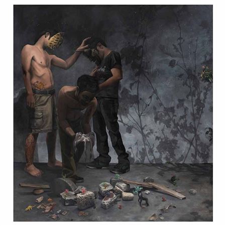 Sample artwork by Joaquin Flores (Born 1989), known for painting - View similar artists and auction records