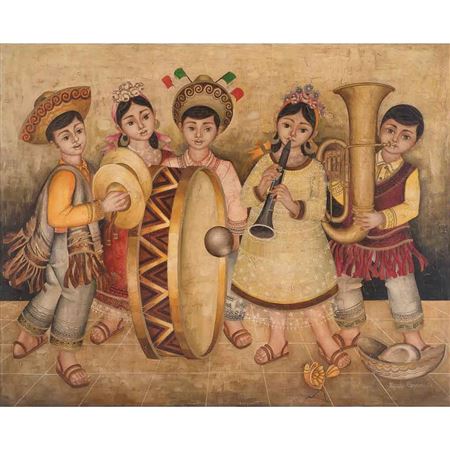 Sample artwork by Alejandro Camarena (1942 - 2011), known for painting - View similar artists and auction records