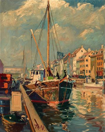 Moored Boats, Nyhav Canal, Copenhagen