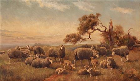 Pastoral Scene with Sheep