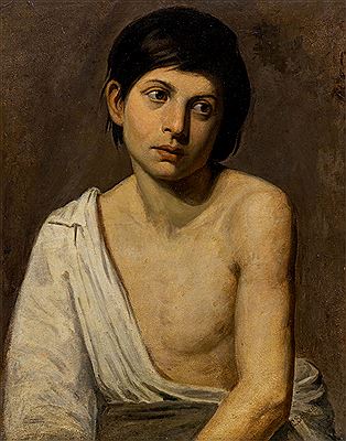 Bildnis eines elegisch blickenden Knaben Das weiße Hemd rechten Arm und Schulter bedeckend by Cajetan Schweitzer - Auction record, sale price, and art valuation. Compare with similar artists and explore comparable artworks.