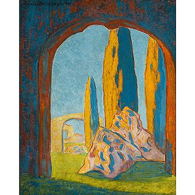 RUINS OF HADRIAN'S VILLA, TIVOLI, 1911 by Horace Ascher Brodzky - Auction record, sale price, and art valuation. Compare with similar artists and explore comparable artworks.