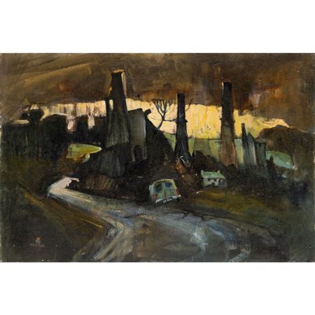Cornish Mine by Tony Giles - Auction record, sale price, and art valuation. Compare with similar artists and explore comparable artworks.