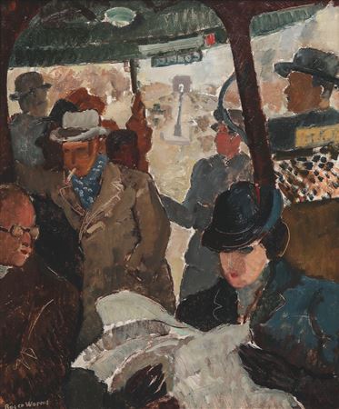 In the Bus, on the Champs Elysees, 1934
