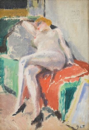 Sample artwork by Gaston Simoes A Fonseca (1874 - 1954), known for intimate landscapes, mostly of the greek islands - View similar artists and auction records