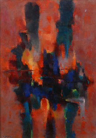 Tramonto sul torrente, 1959