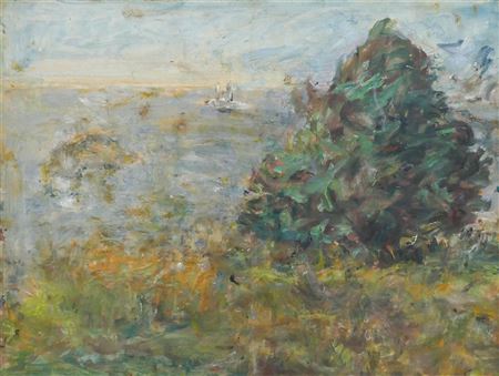 SEASCAPE by Albert Clarence Runquist - Auction record, sale price, and art valuation. Compare with similar artists and explore comparable artworks.