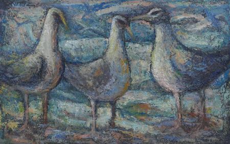 ''THREE GULLS'' by Amanda Tester Snyder - Auction record, sale price, and art valuation. Compare with similar artists and explore comparable artworks.