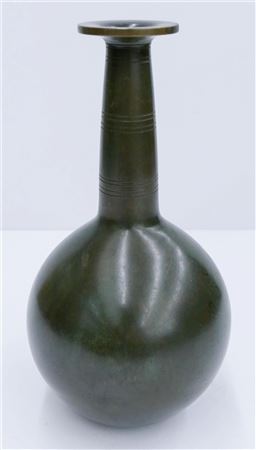 BRONZE BALL VASE