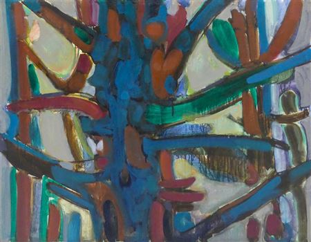 ''IN A TREE'' (ABSTRACT) by Henry Kowert - Auction record, sale price, and art valuation. Compare with similar artists and explore comparable artworks.
