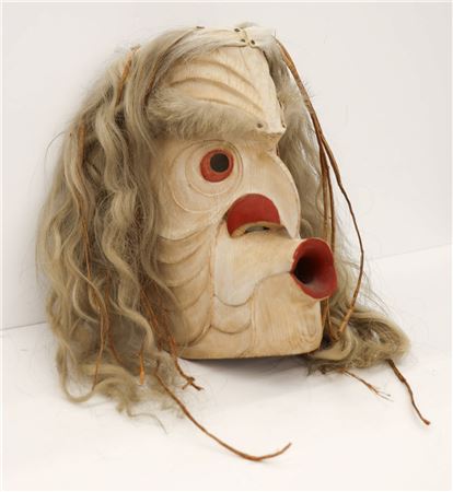 ''Nootka Style Bukwus Mask'' 1973 Painted Mask