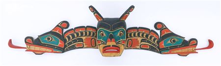 ''Kwaquitl Serpent'' (Sisiutl) Painted Mask
