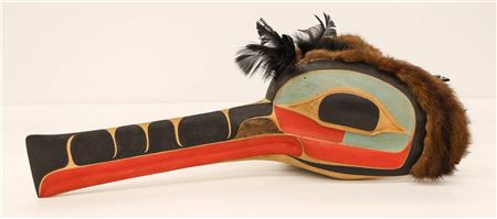 ''Mosquito Mask'' 1973 Painted Cedar Mask