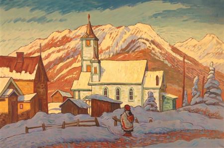Sample artwork by Nicholas Johannes Bott (1941 - 2021), known for landscape, mountains, forests, lakes coastal and rural view painting - View similar artists and auction records