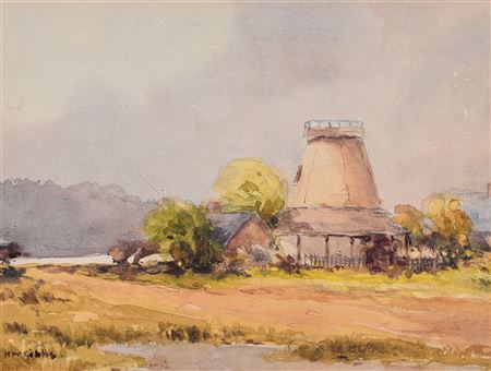 “The Old Mill, South Perth” by Herbert William Gibbs - Auction record, sale price, and art valuation. Compare with similar artists and explore comparable artworks.