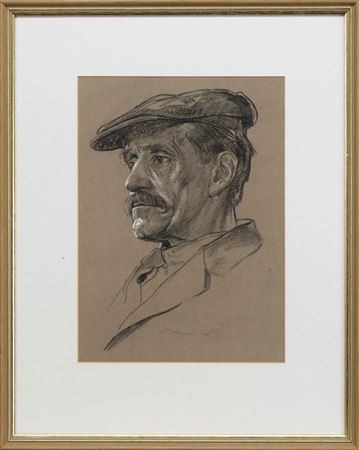 THE OLD JANITOR (JOHN MILLER) by William Armour - Auction record, sale price, and art valuation. Compare with similar artists and explore comparable artworks.