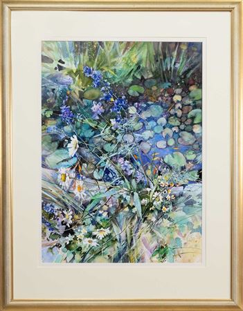 WATERLILIES AND GOLDFISH