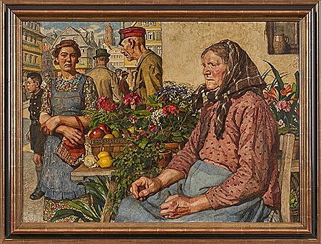 Market Woman on the Frankfurt Römerberg
