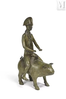 Napoléon chevauchant un cochon