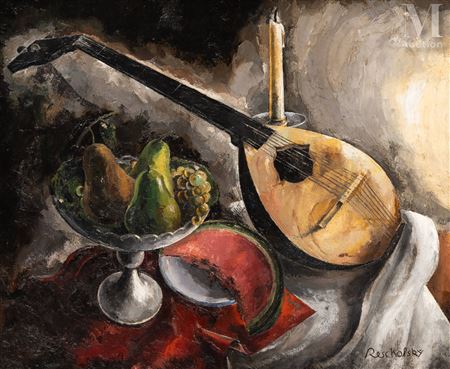 Still life with a mandolin