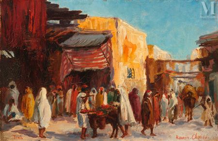 Market scene in Tunis
