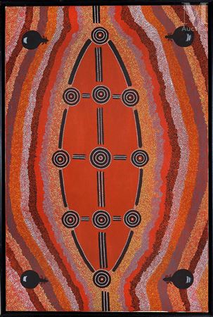 Honey Ant Dreaming, 1983 by Michael Nelson Jagamara - Auction record, sale price, and art valuation. Compare with similar artists and explore comparable artworks.