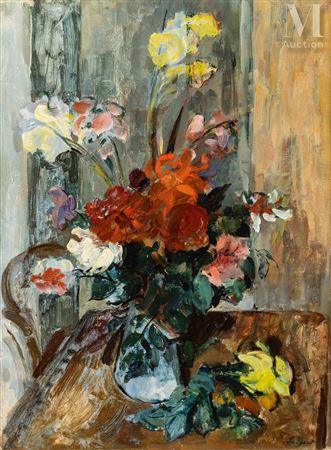 Bouquet of flowers in an interior