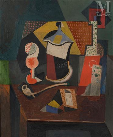 Cubist Composition with a Pipe, 1916