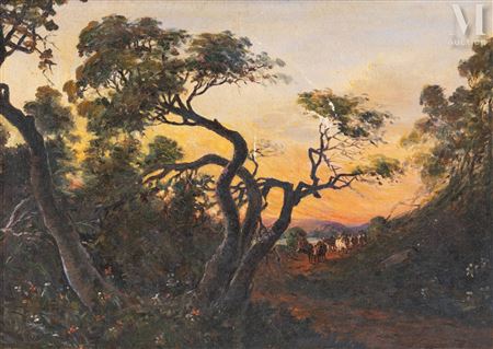 The return of the herd in the evening, Madagascar