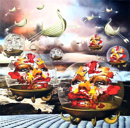 Sample artwork by Zaf Chevallier (20th Century), known for painting - View similar artists and auction records