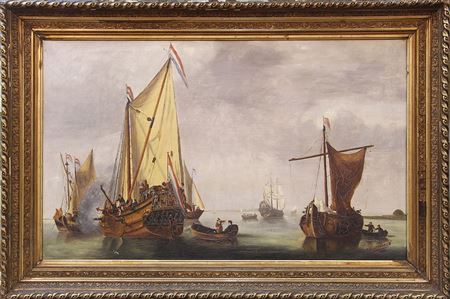 Naval scene by Edward Verpoorten - Auction record, sale price, and art valuation. Compare with similar artists and explore comparable artworks.