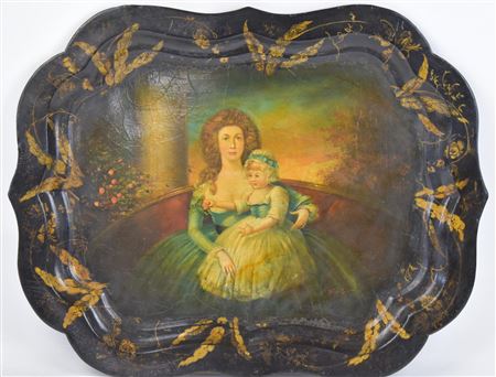 PAINTED SERVING TRAY