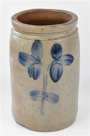STONEWARE SALT GLAZE CROCK
