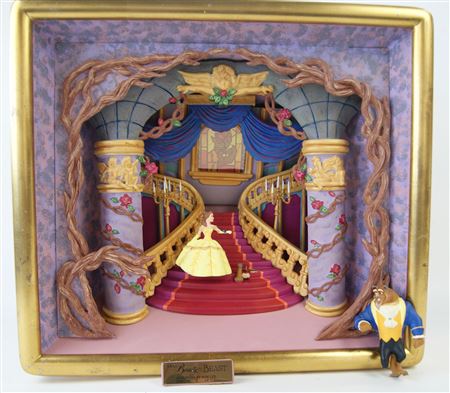 BEAUTY & THE BEAST SHADOW BOX SCULPTURE