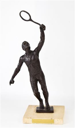 ROYAL COPENHAGEN TENNIS SCULPTURE