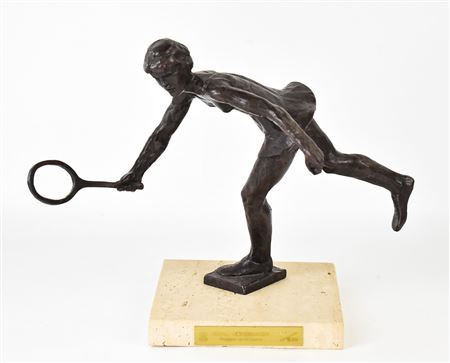 ROYAL COPENHAGEN TENNIS SCULPTURE
