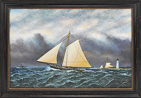 SCHOONER AT SEA