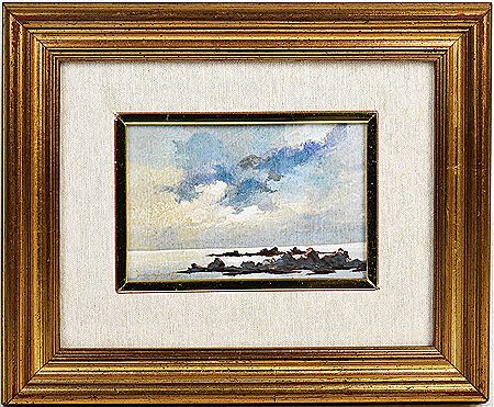 SUNSET OVER THE SEA