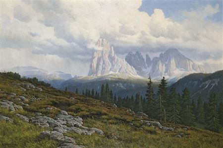 The Sassolungo group from the north